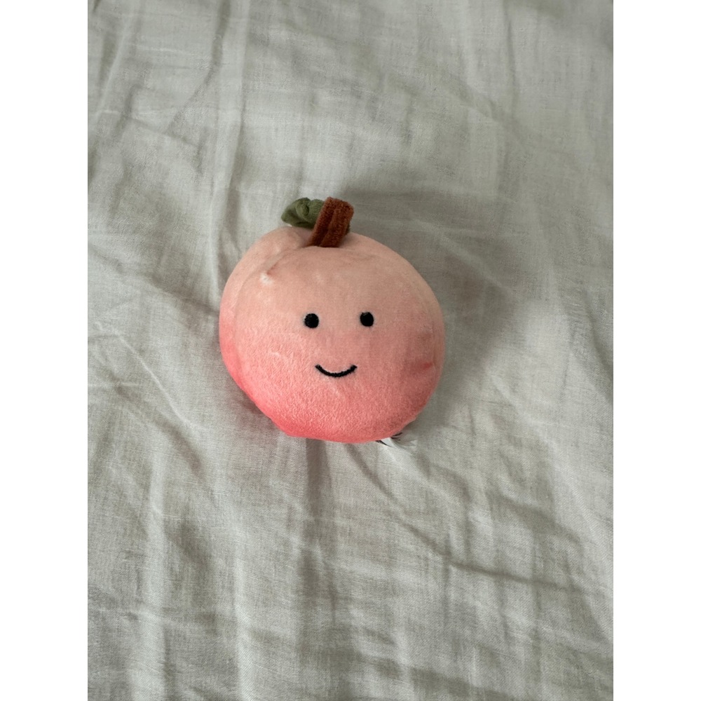 Jellycat I Am Fabulous Peach Plush Fruit Stuffed Animal Toy